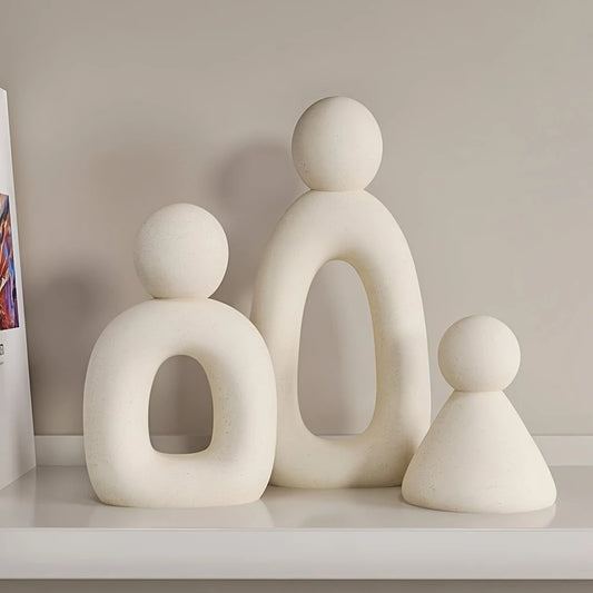 SoulCraft™ 3-Piece Abstract Family Resin Set