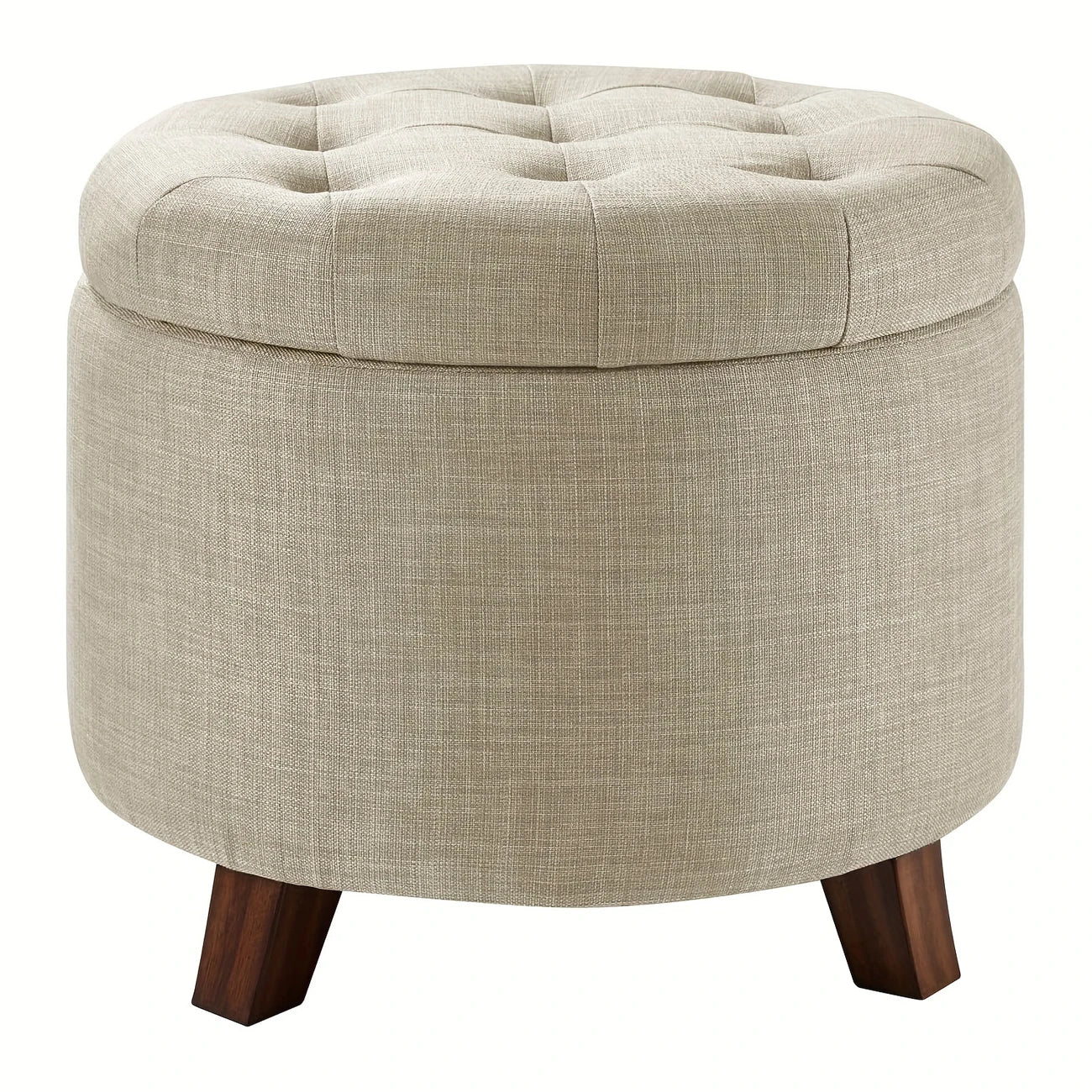 LUNARA™ Wooden Storage Stool Ottoman